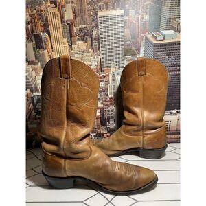 Justin Size Us Men's  13 D Brown Cowboy Boots # 2420